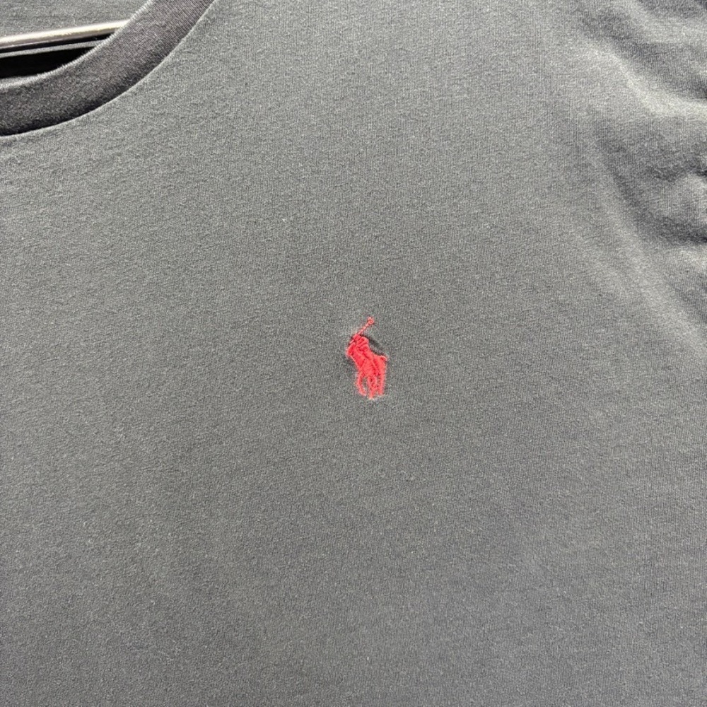 Polo‎ Ralph Lauren Shirt Mens 2XL Black T-Shirt Long Sleeve Classic Logo Jersey - Picture 3 of 9
